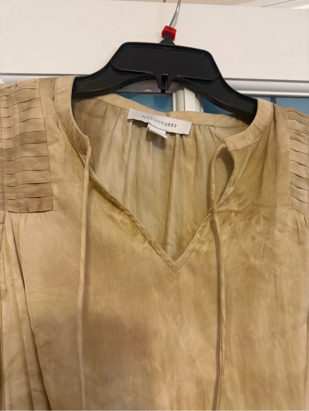 Sleeveless Olive Midi Dress with Smocked Waist - Picture 5 of 7
